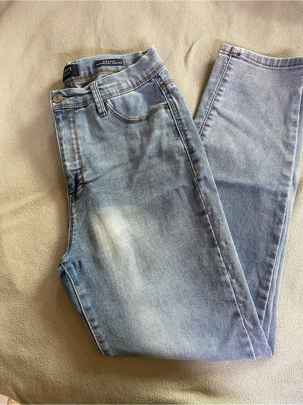 Light Wash High rise jeggings